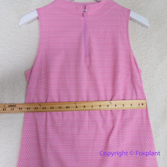 New! Vineyard Vines Sleeveless Golf Dress Pink Cloud forest Geo, size XS - Picture 5 of 16